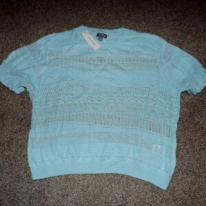 women's CUPCAKE Clothing aqua blue sweater from Francesca's  size Large NWT